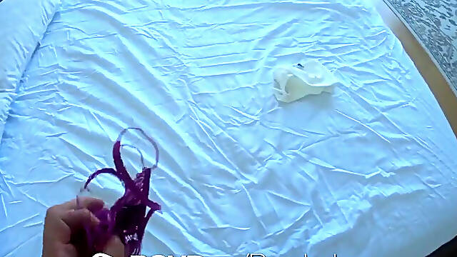 Wet Pussy Brunette Caught Playing Hookey