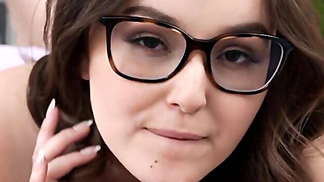 Portrait view video with sex hungry Codey Steele and Leana Lovings from Nubiles Porn