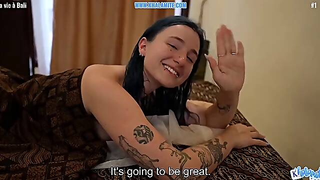 His colleague takes his ass in Bali - Anal Vlog Sexy French Alt - With English subtitles