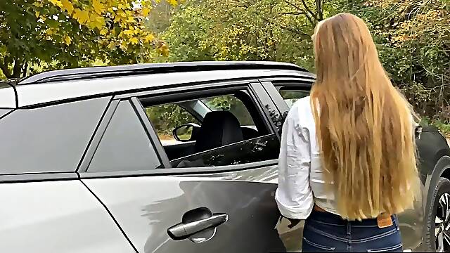 Mary Rock Takes Maximo Garcias Public Anal Pounding in Car