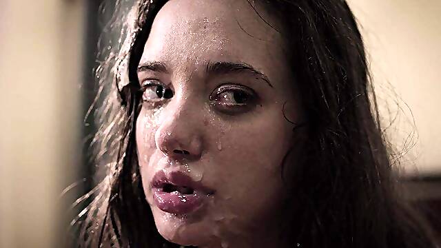 Gia Paige gets fucked and facialed by two dudes