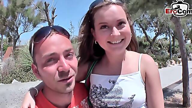 Heibe Blondine Wird Am Strand Angesprochen Und Zum Ficken Mit Genommen