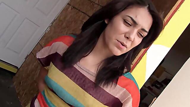 Adrienne Anderson Struggles To Fit A Large Cock Inside