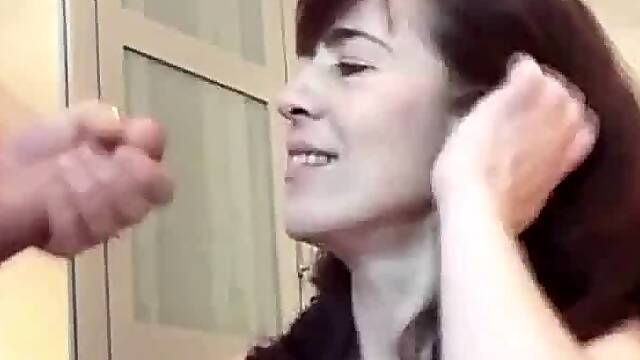 Hot Cougar Mom Deepthroats and Swallows