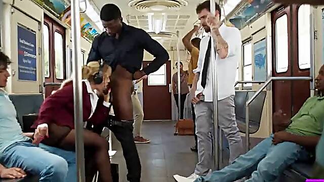 Danielle Renae Slut Milf Gets Gangbanged On A Train