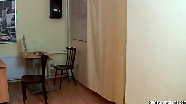 Kate Ally is having a kinky job interview that includes group sex, pissing and sucking