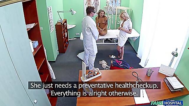 Blonde MILF Cheryl Cline gets fucked by horny Doc in the hospital