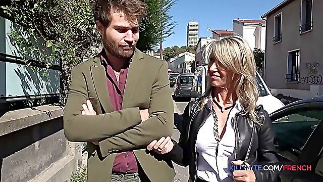 Big tits blonde MILF Marina Beaulieu gets anal orgasm