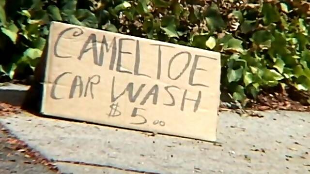 A Cameltoe Babe Is Fucked In The Ass