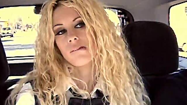 Horny Blonde Slut Victoria Givens Handling Two Cocks in MFF Threesome
