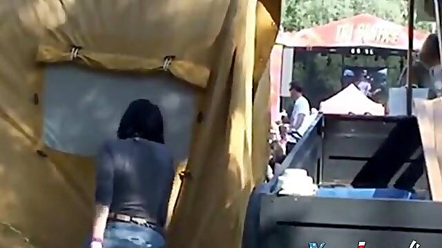 Public fucking at music festival