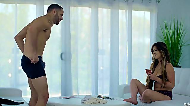 Busty girl Alice Lighthouse loses in stip poker and gets fucked