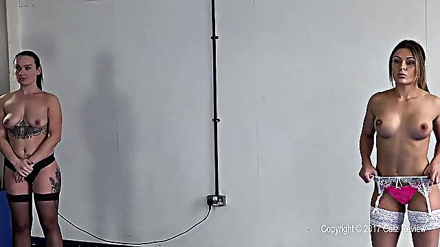 UK babes are having a catfight in front of the camera, whilst wearing solely underware