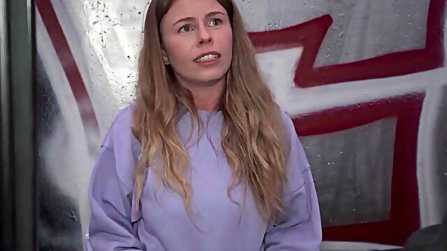 Cheating golden-haired Samantha Joiner gets creampie from stranger hard fast bang with Scottish cutie