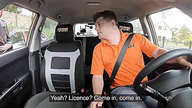 Fake Driving School - Redhead Brit Gigi Rouge Needs a Licence and Will Do Everything for It