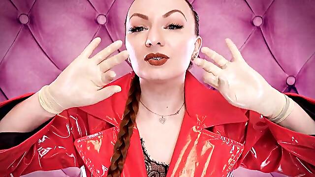ASMR fetish flick: latex gloves fetish and lube