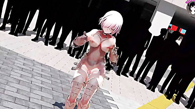 Sexy Dance - Gimme x Gimme + Invisible Armor (3D HENTAI)