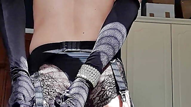 Do you get horny watching me slide into my silky FFs?