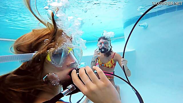Katya Nakolkina cute blonde underwater