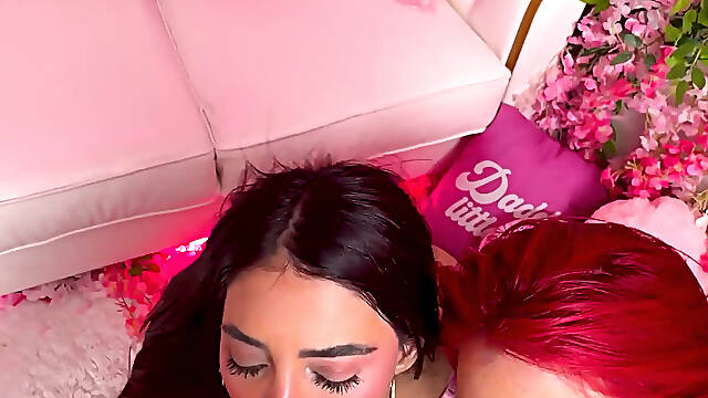 Pink Room Ep.33: Horny Latina Sluts Zoey and Jessica Love Cock