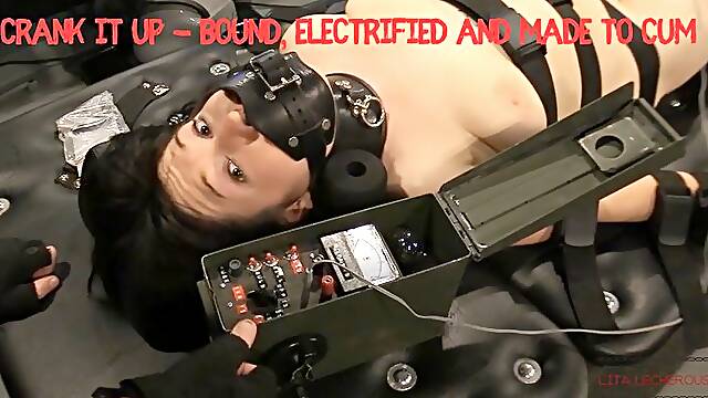 Crank It Up featuring E-Stim, Bondage Devices, Bound Orgasms, Gagged Women, Kink, Dungeon, Extreme BDSM with Dart Tech and Lita Lecherous - WMV HD