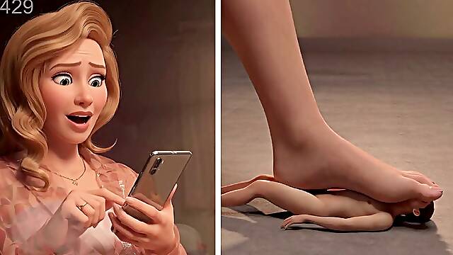 Mature Giantess Ignored Foot Slave Toy