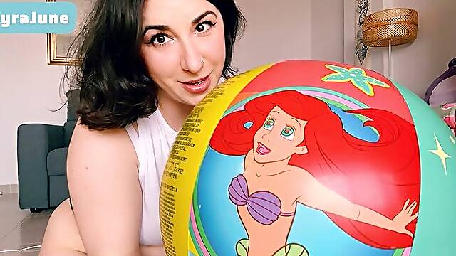 Punishing, Stretching, and Popping my Disney Beach Balls + Disney Inflatable - Heat Stretching