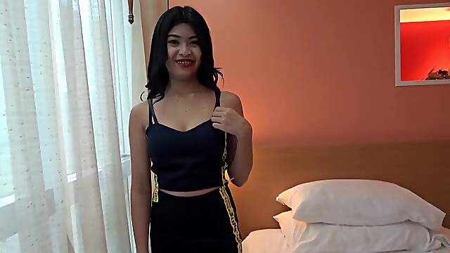 Slender Asian Babe Offers Her Tight Pussy To Horny Guy