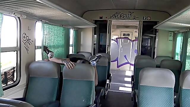 2472 The Sexy Latino Bottmo Fucked Raw by A Badboy in Apublic Train