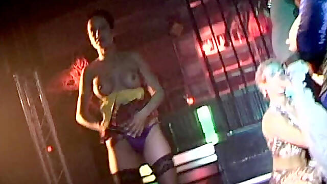 She Was Enjoying Sucking Three Big Hard Cock Before She Get Fucked