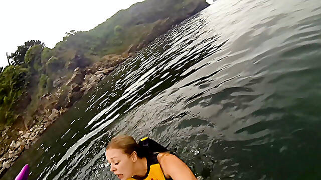 Open Water Kayak Disaster for Non Swimmer - Saved by Lifejacket