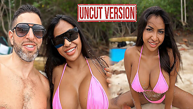 Uncut - Big Tits Thai Bombshell Gets Picked up on The Beach - Behind the Scenes