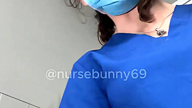 POV Dental Exam Blue Scrubs to Topless
